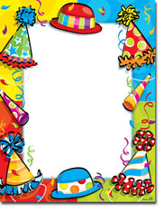 Paper So Pretty - Blank Designer Papers (Birthday Party Hats) (DP889)